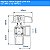 Registro Esfera ANGULAR 1/2 NPT x 1/2 NPT(F) - Imagem 5