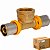 Tee Multicamadas PEX GÁS 16mm x 1/2"(F) x 16mm (Caixa 10 Unidades) - Imagem 1