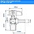 Registro Esfera ANGULAR 1/2 NPT x 3/8 BM (Caixa 5 Unidades) - Imagem 5