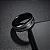 Anel Preto Masculino Anatômico 8mm Aço Inox - Imagem 4