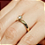 Anel Solitário Feminino Com Pedra Zircônia - Imagem 2