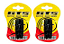 Sapata De Freio Gts V-brake 70mm Orbital Allen 2 Pares - Imagem 1