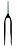 Garfo Bike Aro 29 Aluminio Rígido Over Sem Rosca Baixo 44cm - Imagem 2