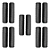Kit 5 Par Manopla Punho Luva Bike Mtb Montagem Tipo Shimano - Imagem 2