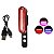 Kit Lanterna Led Usb Farol Com Buzina + Vista Traseiro 3 Cores Bike - Imagem 5