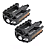 Pedal Bike Mtb Nylon Metalciclo Rosca Grossa 9/16 C Refletor - Imagem 1