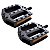 Par Pedal Nylon Plataforma Bike Rosca Grossa 9/16 C Refletor - Imagem 1