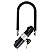 Cadeado Bike Bicicleta U Lock Trava Chave 170x245mm Cor Pto - Imagem 3