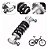 Suspensão Traseira Quadro Full Bike Mtb Mola Amortecedor Aluminio - Imagem 3