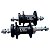 Par Cubo C/Rolamento 32F A Disco blocagem Aluminio Viper Pto - Imagem 1