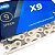 Corrente 9v Bike Silver Prata X9 116 Elos Mtb Speed Biciclet - Imagem 6