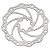 Par Disco Rotor 180mm Absolute  Freio Mec Hidr Inox 6 Furos - Imagem 4