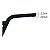 Guidão Bmx Medio Para Bicicleta Cross 590mm 22mm Preto Bike - Imagem 3