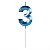 Vela de Aniversário Design Azul Perolizada - Imagem 5