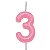 Vela de Aniversário Rosa Candy Color - Imagem 5
