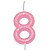 Vela de Aniversário Rosa Candy Color - Imagem 10