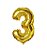 Balão Metalizado Dourado 16" Números - Imagem 4