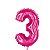 Balão Metalizado Pink 16" Números - Imagem 4