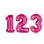 Balão Metalizado Pink 16" Números - Imagem 1