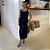 VESTIDO PREGA V MARINHO - Imagem 1