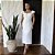 VESTIDO BABADO/ALÇA OFF WHITE - Imagem 1