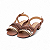 SANDALIA COURO LISO BICOLOR - Imagem 1