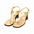 SANDALIA COURO METALIZADO - Imagem 1