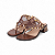 SANDALIA COURO TELA SPIKE - Imagem 1