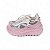 TENIS COURO BRANCO E ROSA - Imagem 2