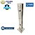 Coluna Torre Inox 40cm Aço Inox 304 2 Furos Guarda Corpo Promoção - Imagem 1