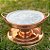 Réchaud Pedra Sabão Cobre Puro 27 cm - Imagem 2