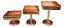 Trio Bowl Quadrado Cobre Puro - Imagem 1