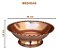 Fruteira Toda Cobre Puro 38 Cm - Imagem 2