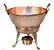 Rechaud De Cobre Tacho Linha Premium Banho Maria 3 Litros - Imagem 1