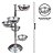 Suporte De Prata Para Frutas Drink Drinks Barman Bartenders - Imagem 2
