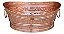 Champanheira Em Cobre Oval Modelo Rustica 11,5 Litros - Imagem 1
