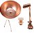 Kit Cobre: Cuba de Cobre + Torneira + Válvula + Raspador de língua - Tudo 100% Cobre Puro - Imagem 2