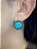 Brinco Oval Turquesa - Imagem 2
