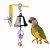 Mastigação Pendurado Swing Gaiola Brinquedo, Brinquedos Parrot Bell, Pássaros - Imagem 2