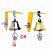 Mastigação Pendurado Swing Gaiola Brinquedo, Brinquedos Parrot Bell, Pássaros - Imagem 6