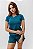 Conjunto T-shirts e bermuda sobreposta verde - Imagem 1