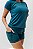 Conjunto T-shirts e bermuda sobreposta verde - Imagem 3