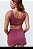 Conjunto top e bermuda sobreposta Rosa - Imagem 2