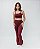 Conjunto flare marsala com top regulagem - Imagem 1