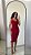 VESTIDO TRICÔ VERMELHO - Imagem 2