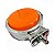 Lanterna Foguinho Bojuda Cromada Led 12/24V Laranja - H3 - Imagem 2