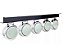Kit 5 Lanternas Foguinho Cristal Led 12/24V Com Suporte - H3 - Imagem 1