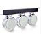 Kit 3 Lanternas Foguinho Bojuda Cristal Led 12/24V Com Suporte - H3 - Imagem 1