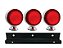 Kit 3 Lanternas Foguinho Vermelha Led 12/24V Com Suporte- H3 - Imagem 1
