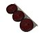 Kit Lanterna 3 Marias LED Vermelha 12/24V Com Suporte em Inox - H3 - Imagem 1
